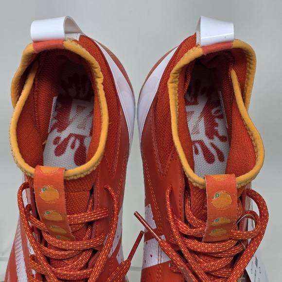 adidas Adizero Impact MID Football Cleats Orange White IF2457 Men's Size 10 New - Picture 9 of 12